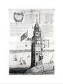 The first Eddystone lighthouse, Devon, 1703. art print large none Art Print - Science Museum Shop