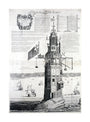 The first Eddystone lighthouse, Devon, 1703. unstretched canvas large none Art Print - Science Museum Shop