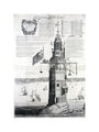 The first Eddystone lighthouse, Devon, 1703. art print extra large none Art Print - Science Museum Shop