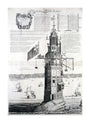 The first Eddystone lighthouse, Devon, 1703. unstretched canvas extra large none Art Print - Science Museum Shop