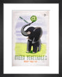Don't Forget, Green Vegetables Keep You Fit', c 1951. art print extra small black Art Print - Science Museum Shop