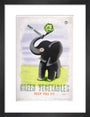 Don't Forget, Green Vegetables Keep You Fit', c 1951. art print small black Art Print - Science Museum Shop