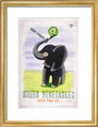 Don't Forget, Green Vegetables Keep You Fit', c 1951. art print small gold Art Print - Science Museum Shop