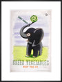 Don't Forget, Green Vegetables Keep You Fit', c 1951. art print extra large black Art Print - Science Museum Shop