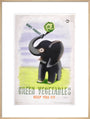 Don't Forget, Green Vegetables Keep You Fit', c 1951. art print extra large natural Art Print - Science Museum Shop
