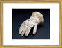 Soviet cosmonaut's glove, 1987. art print small gold Art Print - Science Museum Shop
