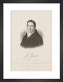 William James, British railway pioneer, c 1800. art print small black Art Print - Science Museum Shop