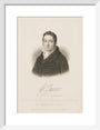 William James, British railway pioneer, c 1800. art print small white Art Print - Science Museum Shop