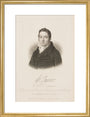 William James, British railway pioneer, c 1800. art print medium gold Art Print - Science Museum Shop