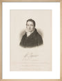 William James, British railway pioneer, c 1800. art print medium natural Art Print - Science Museum Shop