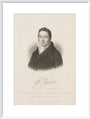 William James, British railway pioneer, c 1800. art print large white Art Print - Science Museum Shop