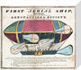 The 'Eagle', the 'First Aerial Ship', 1834. stretched canvas small none Art Print - Science Museum Shop
