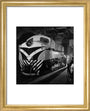 Finished diesel loco for export in main assembly hall, Darlington, 1959. art print extra small gold Art Print - Science Museum Shop