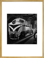 Finished diesel loco for export in main assembly hall, Darlington, 1959. art print large gold Art Print - Science Museum Shop
