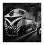 Finished diesel loco for export in main assembly hall, Darlington, 1959. unstretched canvas extra large none Art Print - Science Museum Shop