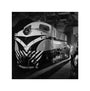 Finished diesel loco for export in main assembly hall, Darlington, 1959. unstretched canvas small none Art Print - Science Museum Shop