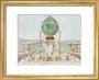 Captive balloon ascent, Paris, 17 October 1783. art print extra small gold Art Print - Science Museum Shop