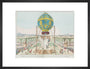 Captive balloon ascent, Paris, 17 October 1783. art print medium black Art Print - Science Museum Shop