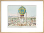 Captive balloon ascent, Paris, 17 October 1783. art print medium natural Art Print - Science Museum Shop