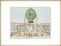 Captive balloon ascent, Paris, 17 October 1783. art print extra large natural Art Print - Science Museum Shop