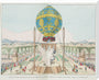 Captive balloon ascent, Paris, 17 October 1783. stretched canvas extra large none Art Print - Science Museum Shop