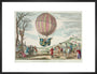 Balloon ascent by Charles, Prairie de Nesles, France, 1 December 1783. art print large black Art Print - Science Museum Shop