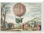 Balloon ascent by Charles, Prairie de Nesles, France, 1 December 1783. stretched canvas medium none Art Print - Science Museum Shop