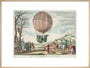 Balloon ascent by Charles, Prairie de Nesles, France, 1 December 1783. art print extra large natural Art Print - Science Museum Shop