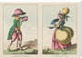 Balloon-inspired costumes, late 18th century. stretched canvas extra large none Art Print - Science Museum Shop