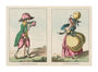 Balloon-inspired costumes, late 18th century. unstretched canvas extra large none Art Print - Science Museum Shop