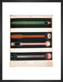 Glowing Geissler tubes, 1858. art print medium black Art Print - Science Museum Shop