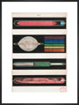 Glowing Geissler tubes, 1858. art print extra large black Art Print - Science Museum Shop
