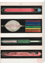 Glowing Geissler tubes, 1858. stretched canvas large none Art Print - Science Museum Shop