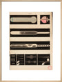 Glowing Geissler tubes, 1858. art print large natural Art Print - Science Museum Shop