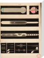 Glowing Geissler tubes, 1858. stretched canvas medium none Art Print - Science Museum Shop
