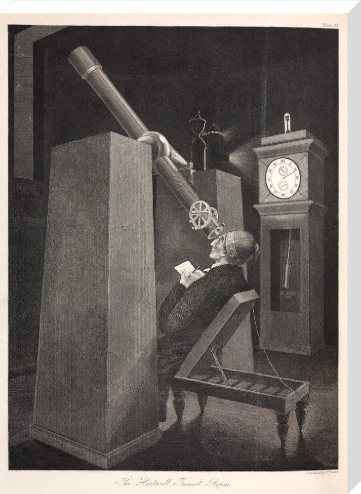 The Transit Room at Hartwell Manor, Buckinghamshire, 1851. stretched canvas extra large none Art Print - Science Museum Shop