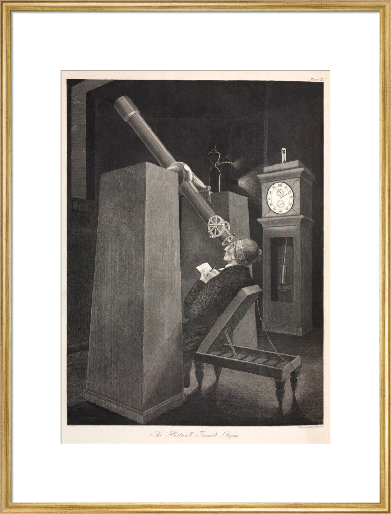 The Transit Room at Hartwell Manor, Buckinghamshire, 1851. art print extra large gold Art Print - Science Museum Shop