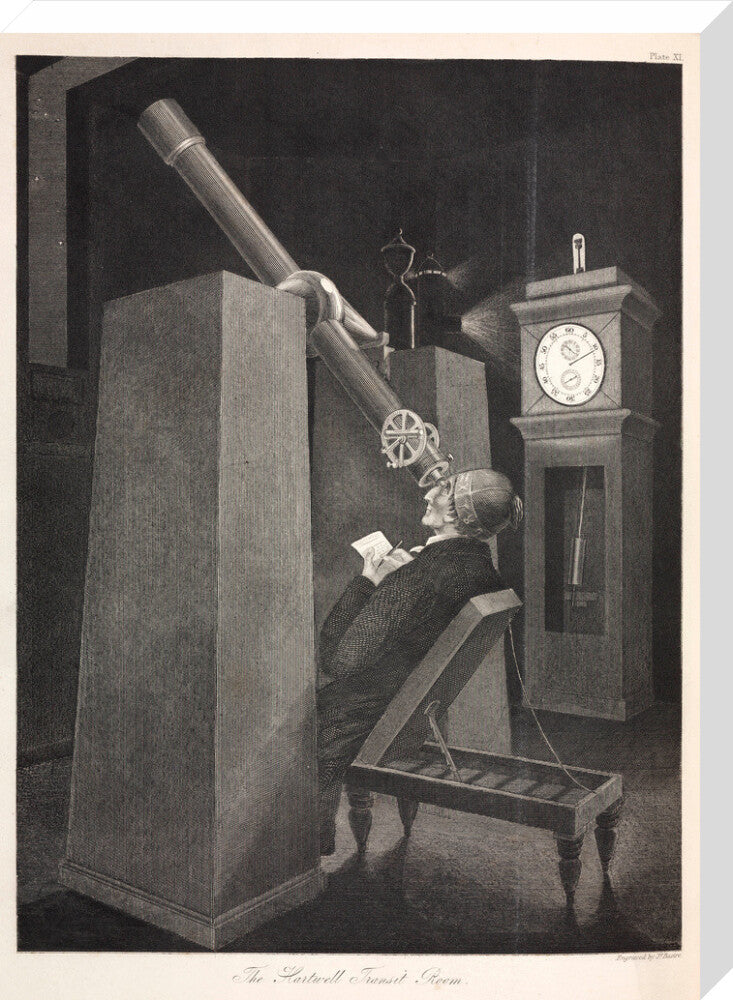 The Transit Room at Hartwell Manor, Buckinghamshire, 1851. stretched canvas large none Art Print - Science Museum Shop