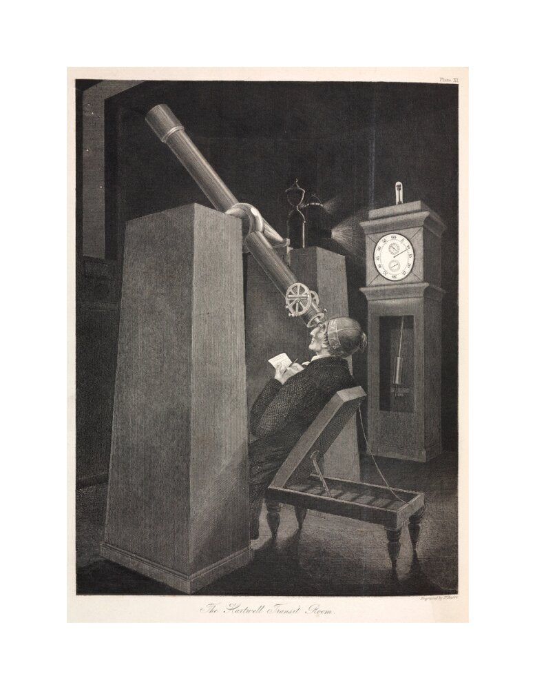 The Transit Room at Hartwell Manor, Buckinghamshire, 1851. unstretched canvas medium none Art Print - Science Museum Shop