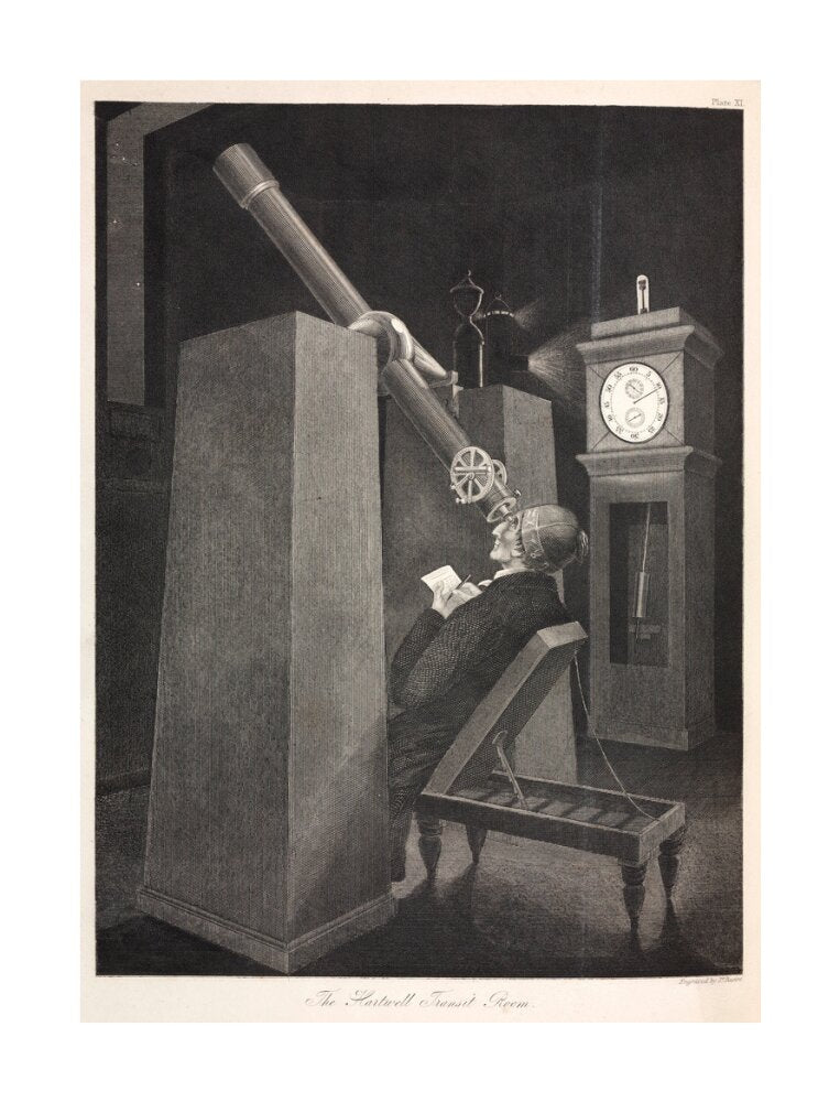 The Transit Room at Hartwell Manor, Buckinghamshire, 1851. unstretched canvas large none Art Print - Science Museum Shop