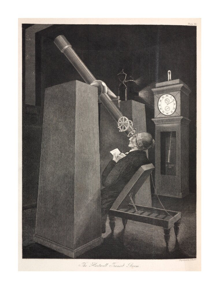 The Transit Room at Hartwell Manor, Buckinghamshire, 1851. unstretched canvas extra large none Art Print - Science Museum Shop