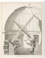 Equatorial telescope, 1851. stretched canvas extra large none Art Print - Science Museum Shop