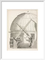 Equatorial telescope, 1851. art print medium white Art Print - Science Museum Shop
