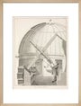 Equatorial telescope, 1851. art print medium natural Art Print - Science Museum Shop