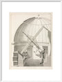 Equatorial telescope, 1851. art print large white Art Print - Science Museum Shop