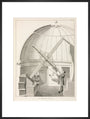 Equatorial telescope, 1851. art print extra large black Art Print - Science Museum Shop