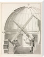 Equatorial telescope, 1851. stretched canvas large none Art Print - Science Museum Shop