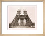Erection of the pillars below the first level, Eiffel Tower, Paris, 15 May 1888. art print extra small natural Art Print - Science Museum Shop