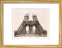 Erection of the pillars below the first level, Eiffel Tower, Paris, 15 May 1888. art print small gold Art Print - Science Museum Shop
