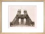 Erection of the pillars below the first level, Eiffel Tower, Paris, 15 May 1888. art print small natural Art Print - Science Museum Shop